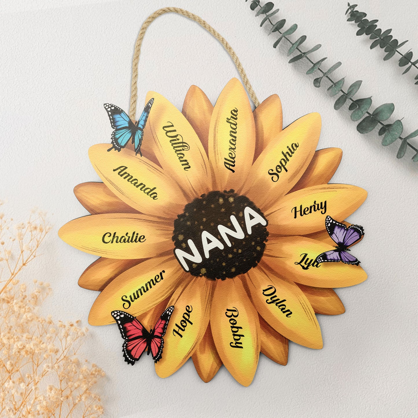 Nana Sunflower - Personalized Wood Sign