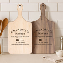 Nana's Kitchen Where Happiness Is Homemade - Personalized Paddle Cutting Board