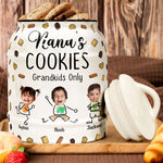 Nana's Cookies Grandkids Only - Personalized Photo Cookie Jar