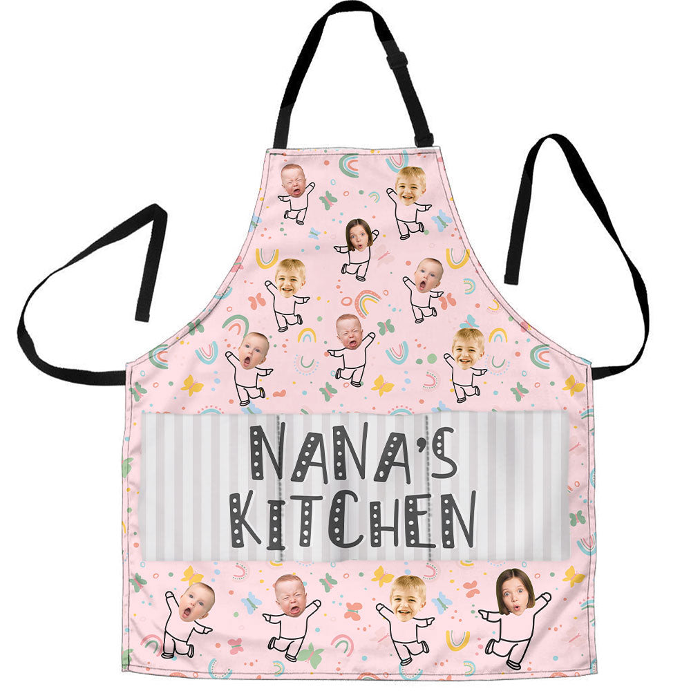 Nana's Kitchen - Personalized Photo Apron With Pocket