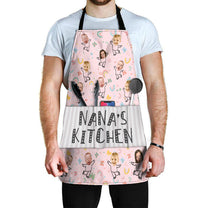 Nana's Kitchen - Personalized Photo Apron With Pocket