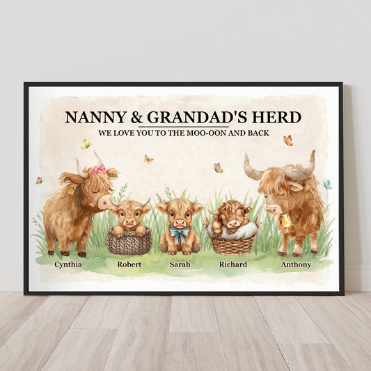 Nanny-&-Grandad's-Herd-We-Love-You-To-The-Moo-Oon-And-Back-Personalized-Poster-1