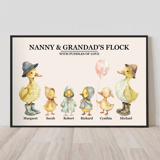 Nanny_Grandads_Flock_With_Puddles_Of_Love_Personalized_Poster_1