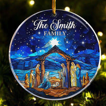 Nativity Ornaments - Christmas Nativity Scene - Personalized Acrylic Ornament