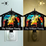 Nativity Scene Christmas Holy Family - Personalized Wood And Acrylic Night Light