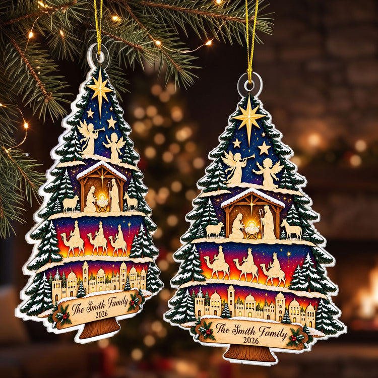 Nativity-Scene,-Christmas-Nativity-Tree-Personalized-Ornament-2