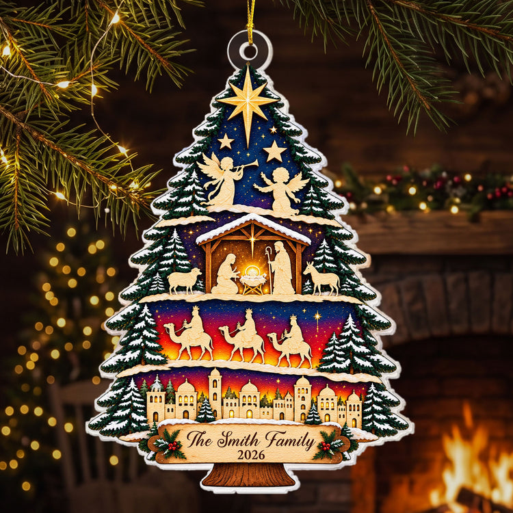 Nativity-Scene,-Christmas-Nativity-Tree-Personalized-Ornament-3