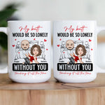 Naughty Couple My Butt Would Be So Lonely Without You Touching It - Personalized Mug