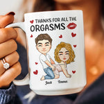 Naughty Couple Thanks For All The Orgasms - Personalized Mug