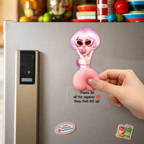 Naughty Gift For Him, Funny Valentine’s Anniversary Gift Upload Face - Personalized Fridge Magnet