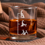 Naughty Gift For Husband, Boyfriend Customize With Hidden Message - Personalized Whiskey Glass