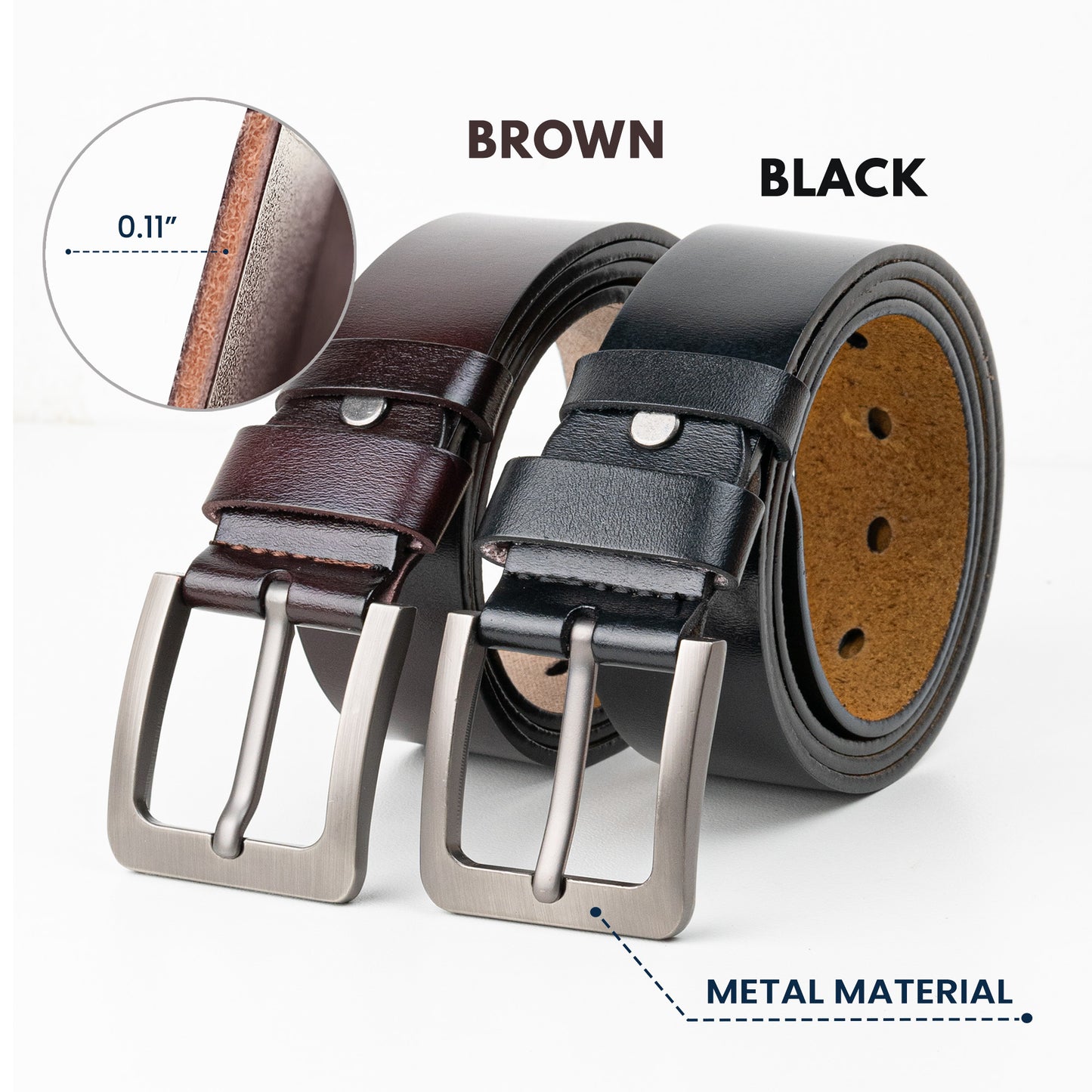 Naughty Gift For Husband, Boyfriend, Men Customize With Hidden Message - Personalized Engraved Leather Belt