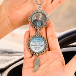 Never Drive Faster Than Your Guardian Angel Can Fly - Personalized Car Photo Ornament