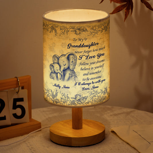 Never Forget How Much I Love You - Personalized Fabric Lamp