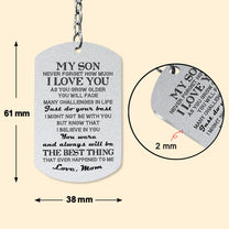 Never Forget How Much I Love You - Personalized Photo Keychain