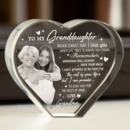 Never Forget That I Love You - Custom 2D Crystal Photo