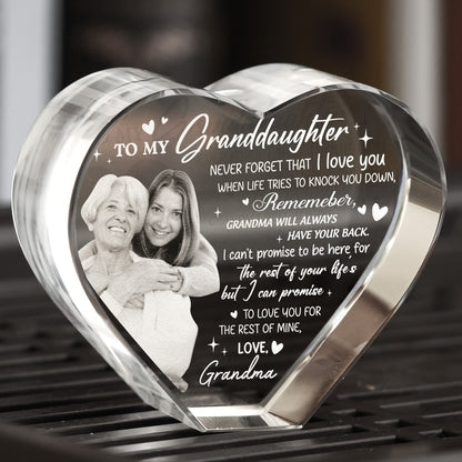 Never Forget That I Love You - Custom 2D Crystal Photo