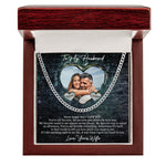 Never Forget That I Love You - Personalized Photo Men's Cuban Link Chain