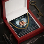 Never Forget That I Love You - Personalized Photo Men's Cuban Link Chain