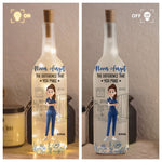 Never Forget The Difference That You Make - Personalized Bottle Lamp