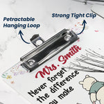 Never Forget The Difference You Make Teacher Gift - Personalized Clipboard