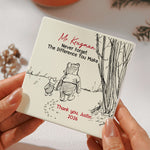 Never Forget The Difference You Make - Thank You Gift For Boss, Teacher, Mentor - Personalized Coaster