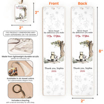Never Forget The Difference You Make Thank You Teacher Gift - Personalized Bundle
