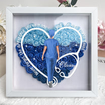 Never Forget The Difference You've Made - Personalized Flower Shadow Box