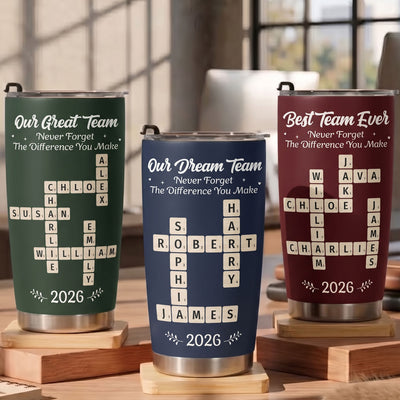 Never Forget The Diffrence You Make Christmas Thank You Gifts For Coworkers - Personalized Tumbler Cup