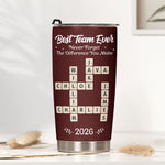 Never Forget The Diffrence You Make Christmas Thank You Gifts For Coworkers - Personalized Tumbler Cup