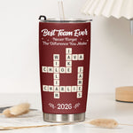 Never Forget The Diffrence You Make Christmas Thank You Gifts For Coworkers - Personalized Tumbler Cup