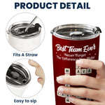 Never Forget The Diffrence You Make Christmas Thank You Gifts For Coworkers - Personalized Tumbler Cup