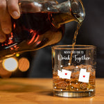 Never Too Far To Drink Together Custom State To State - Personalized Whiskey Glass And Wine Glass Set