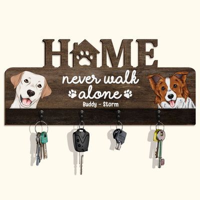 Never Walk Alone - Personalized Key Holder