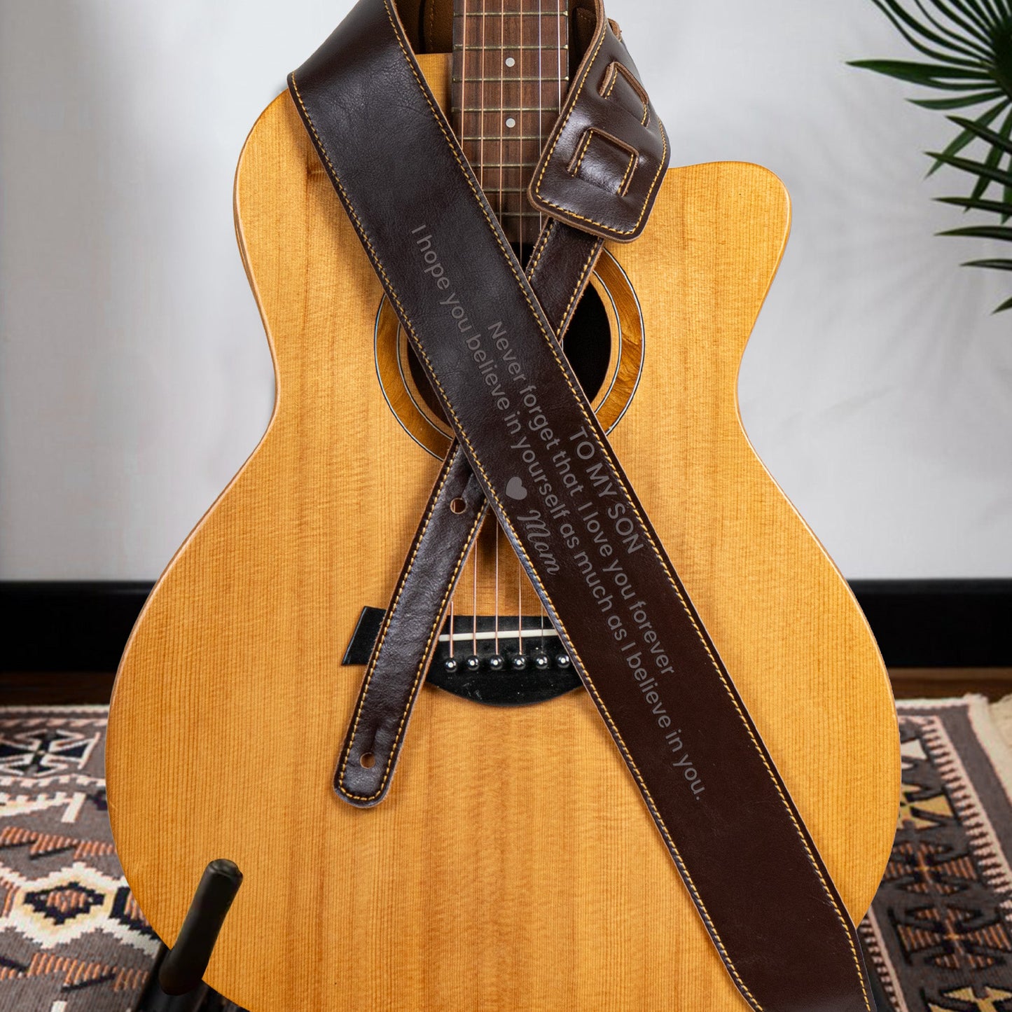 Never_Forget_That_I_Love_You_Son_Personalized_Leather_Guitar_Strap_1