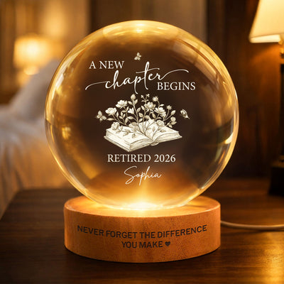 Never Forget The Difference You Make Retirement Gifts - Personalized Night Light