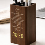 Never-Underestimate-The-Difference-You’Ve-Made-Retirement-Thank-You-Gift-Personalized-Pen-Holder-With-Clock-1