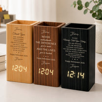 Never-Underestimate-The-Difference-You’Ve-Made-Retirement-Thank-You-Gift-Personalized-Pen-Holder-With-Clock-2