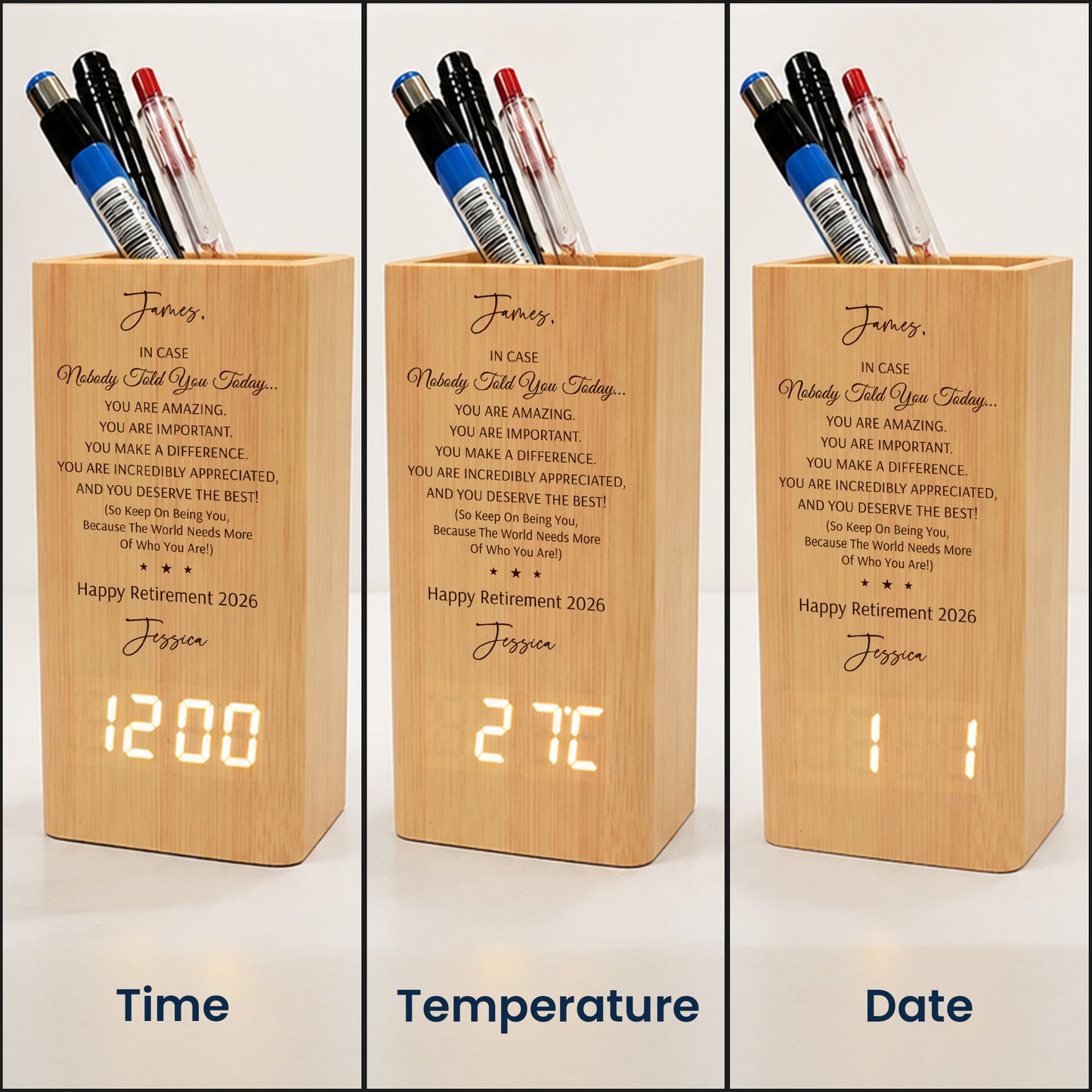 Never-Underestimate-The-Difference-You’Ve-Made-Retirement-Thank-You-Gift-Personalized-Pen-Holder-With-Clock-4