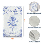New Chapter New Growth Birth Flower Toile De Jouy - Personalized Hardcover Journal