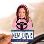 New Driver - Personalized Wooden Photo Car Visor Clip