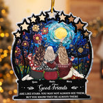 New Good Friends Are Like Stars - Personalized Acrylic Ornament