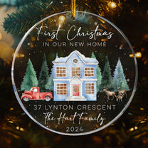 New Home First Christmas - Personalized Acrylic Ornament