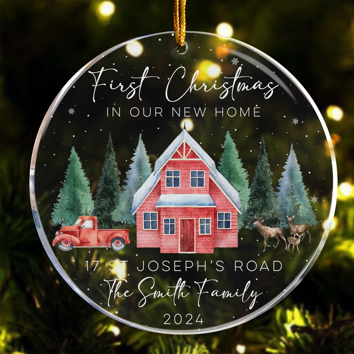 New Home First Christmas - Personalized Acrylic Ornament