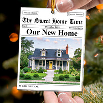 New Home Housewarming Gift For Couples News - Personalized Acrylic Photo Ornament