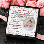 New Mom First Mom The Best Mommy Belongs To - Personalized Photo Infinity Heart Necklace