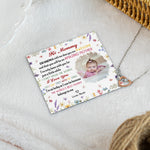 New Mom First Mom The Best Mommy Belongs To - Personalized Photo Infinity Heart Necklace