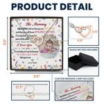 New Mom First Mom The Best Mommy Belongs To - Personalized Photo Infinity Heart Necklace