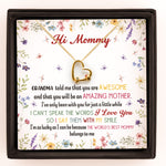New Mom Gift - Personalized Birthstone Name Necklace With Heart Pendant