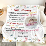 New Mom Mother's Day Gift The Best Mommy Belongs To Me - Personalized Photo Blanket